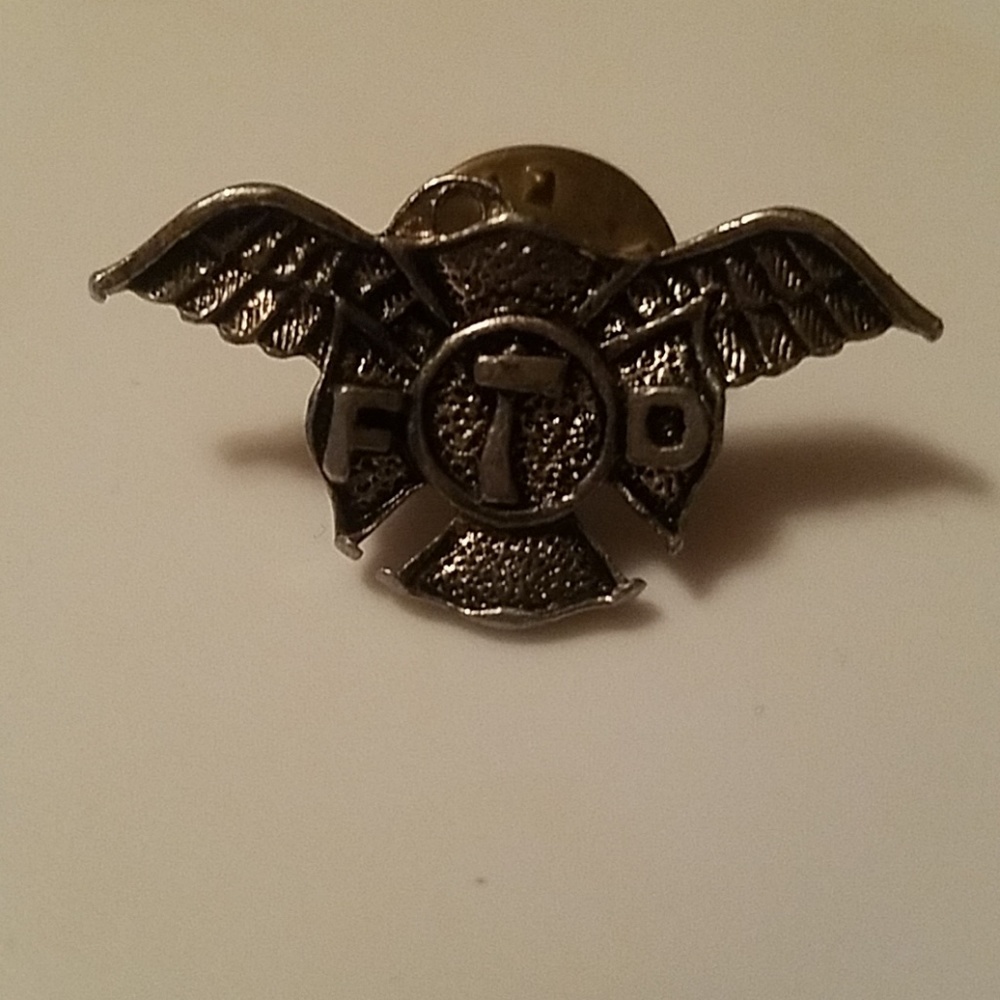 Firefighter fire department guardian angel wings